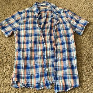 Mens Short Sleeve Button Up